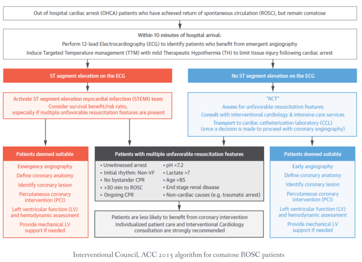 Cardiac arrest ACLS algorithm
